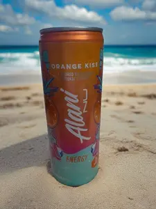 Orange Kiss Alani Candle - Non-Toxic Soy Wax Hand-Poured in Recycled Energy Drink Can Eco-Friendly Cranberry Orange Vanilla Scented Gift for Caffeine Lovers