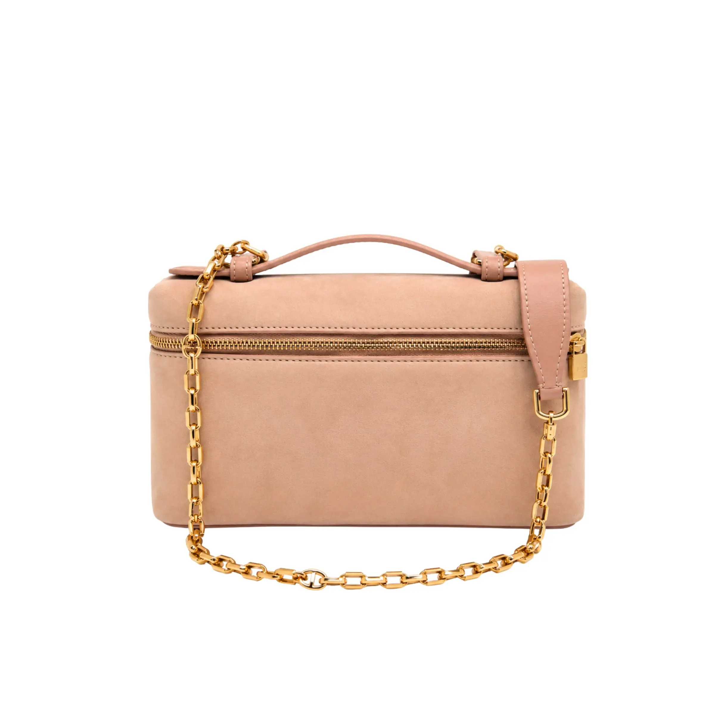 Loro Piana L19 Nude Suede Crossbody
