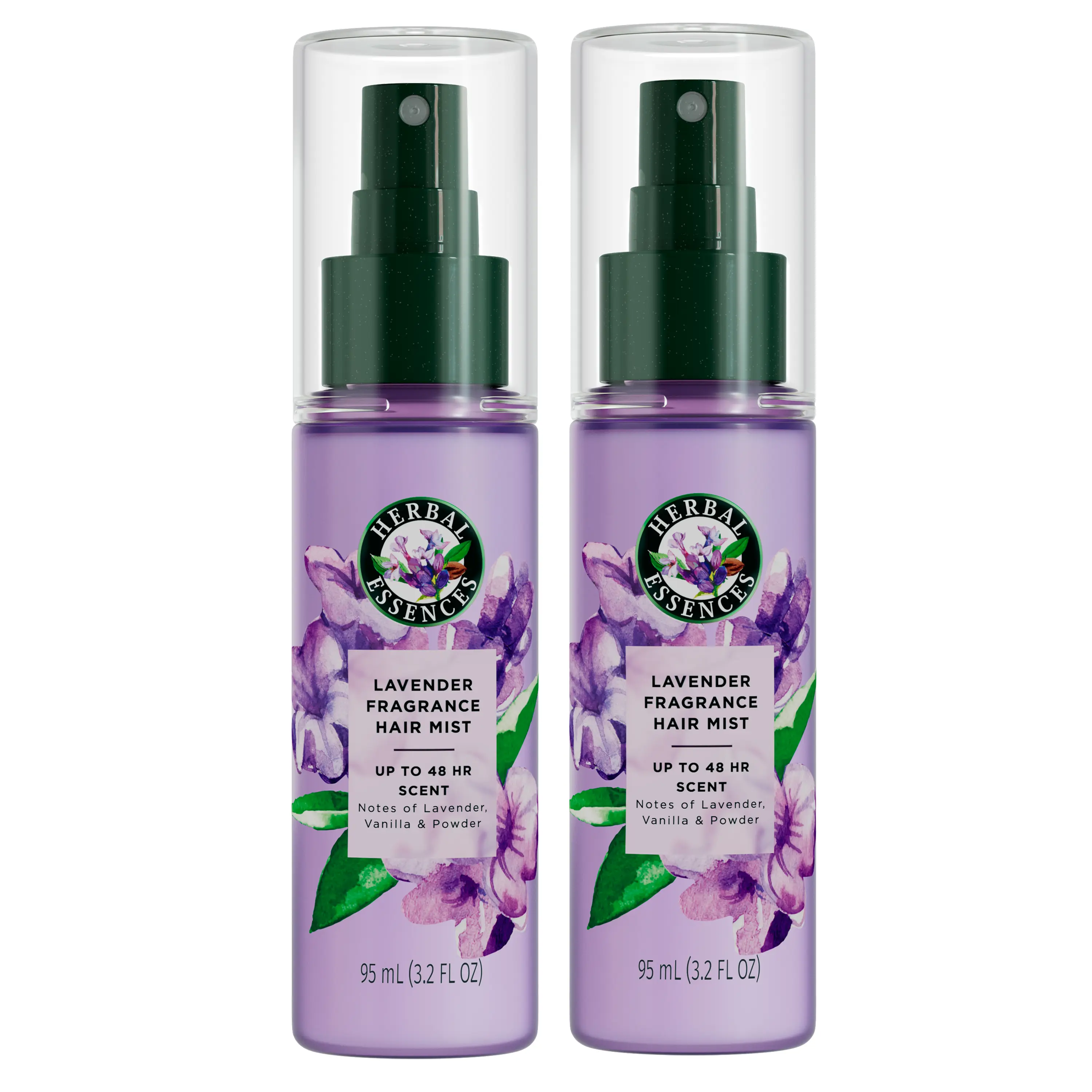 Herbal Essences Lavender Fragrance Hair Mist, Lavender Scent, Defined Curls, 3.2 fl oz, for all Hair Types (2 pack)