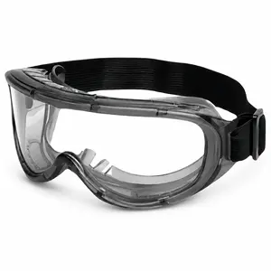 Smoke Gray Safety Goggles Protective Eyewear Adjustable Strap Dust Splash Eye Protection for Cleaning DIY Yard Work