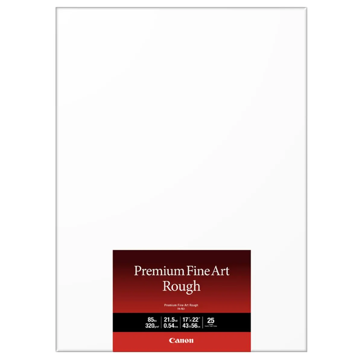 Canon Premium Fine Art Rough Photo Paper, 17x22", 25 Sheets