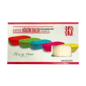 Eclair Liners – White Small Size (24x54x18 mm) – 1000 Pieces | Paper Baking Cups