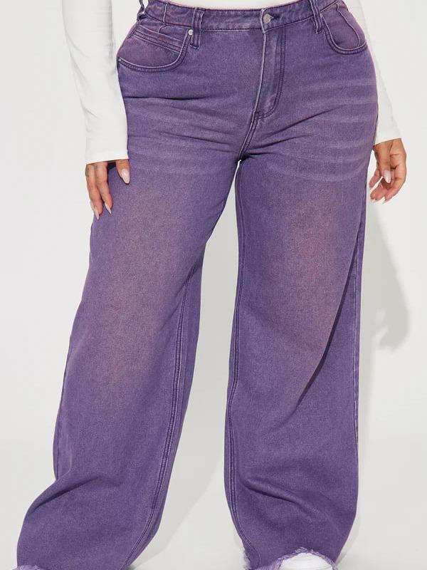 Ashtin Baggy Jeans - Purple