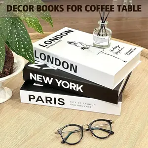 3 Nordic Minimalist Decorative Books, Soft Paper Atmosphere Decor for Home Living Room Office, Modern Simulation Books for Stylish Spaces Signs, Soft Paper Material