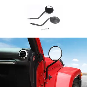 For Jeep Wrangler JK/JL/JT/TJ A-pillar Hinge Reversing Mirror Accessories, Replacement, Vehicle Automotive