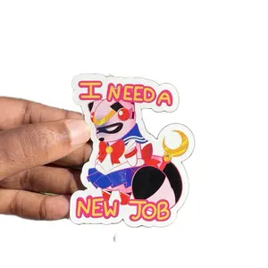 Relatable Raccoon Sticker “I Need a New Job”: Sailor Moon