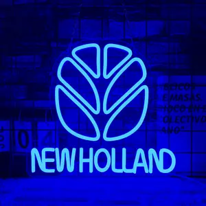 New Holland neon sign Tractor Neon Sign, Farm Tractor LED Neon Sign Farm Bar Farmhouse Wall Decor Truck Vehicle Sign Farmer Gift Decorative Neon Light, Atmosphere Lighting, Led Neon Lights
