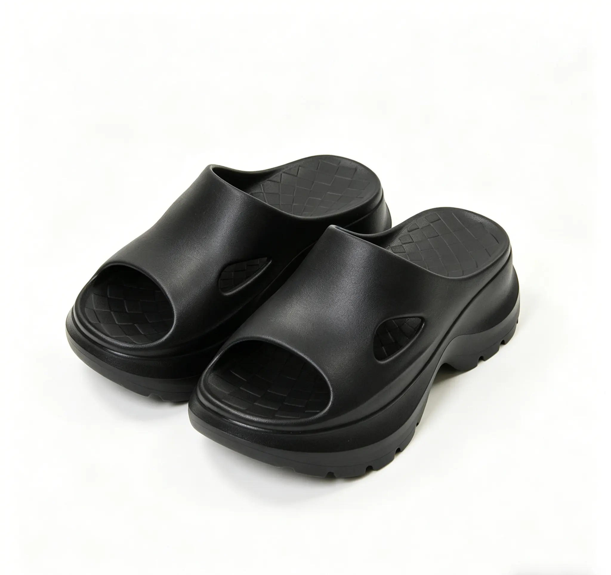 GripGOO Fashionable Slippers for Women, Hollow Cutout EVA Platform Slides with Thick Non-Slip Sole for Indoor Outdoor Walking, Shoe, Slipper, Footwear