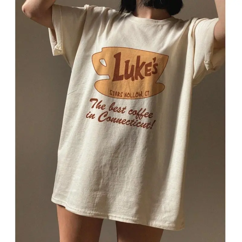 Hollow Luke's Coffee T-Shirt, Best Coffee In Connecticut, Stars Hollows Shirt, Tv Show Shirt, Lukes Coffee T-shirt, Cute, Gift