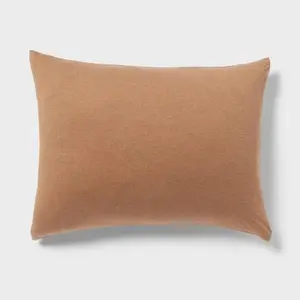 Full/Queen Jersey Comforter and Sham Set Light Brown - Threshold