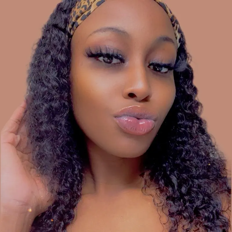 Brazilian Water Wave Headband Wig