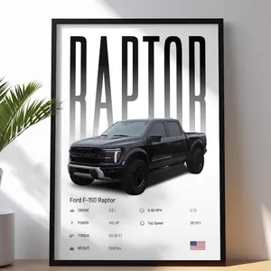 Ford F-150 Raptor Poster | Car Print | Pickup Truck Poster | Off-Road Vehicle Print | Art Print | Car Poster | Home Decor | Wall Decor