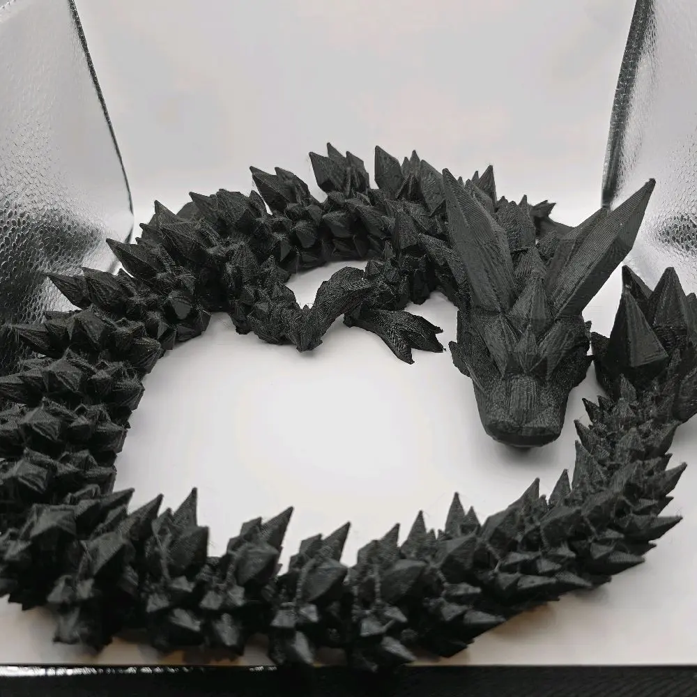 3d crystal dragon, variety of colors. about 32inches long