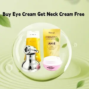 【BUY 1 GET 1 】 Electric Firming Eye Cream+Neck Roller Cream(50g +120g),Reduces Neck Wrinkles, Hydrates EyeSkin,Nourishes and Moisturizes, Daily Moisture UseElectric Massage Cream neck roller cream Vibration Electric Eye Cream Massager