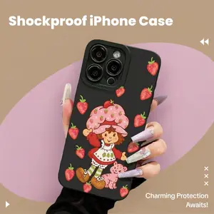 Phone Case: S-Strawberry Pink Shortcake Doll  For  16 15 14 13 12 11 Mini Pro Max X XR XSMax 7 8 Plus Shockproof TranspartFOR-YOUR-BELOVED-PHONE Christmas Gifts For-Your-New-Phone.Holiday Phone Accessories.
