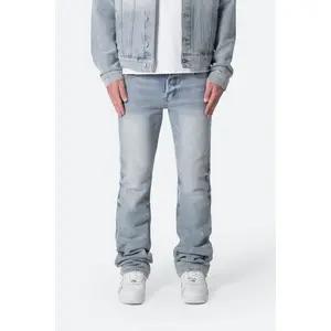 mnml B575 Western Crosshatch Flare Denim - Blue