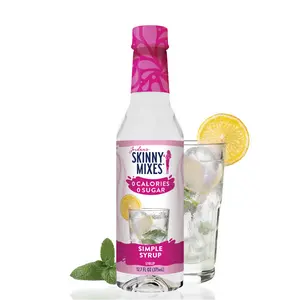 Skinny Mixes Sugar Free Simple Syrup 375ml - 0 Calories, Sweet Beverage Option