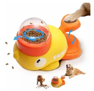 Dog&Cat Puzzle Treat Dispenser Toy,Interactive Duck-shaped food SloeFeeder For Dogs,IQ Training and snacktime,Pet Gifts for Dog&Cat