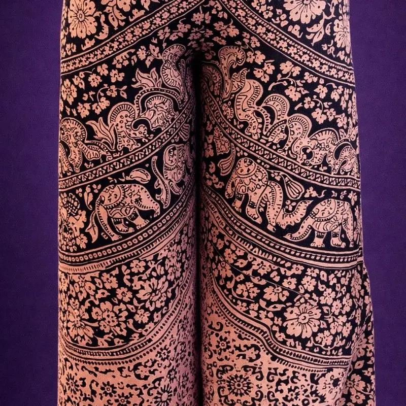 Shay’s Legacy Hand-Dyed Cotton Wrap Pants — One-of-One Artisan Design with Adjustable Wrap Fit