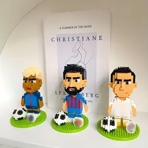 Multi-Style Football Figure Building Block Set, Fan Collectible Decoration, Holiday Birthday Gift, Unisex Model Xinghao