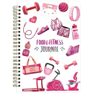 Food & Fitness Journal: Weight Loss, Meal & Exercise Log, Calorie Counter, Health Tracker Planner, 6.1" x 8.5"