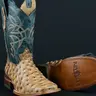 070 Embossed Orix Blue Jean Botas Vaqueras de Mexico Western Boots Ranch Life Footwear
