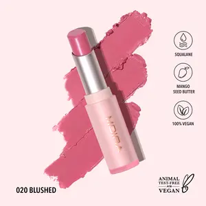 MOIRA | Signature Lipstick (020, Blushed) | Creamy Lightweight Lipstick with Glossy Shine, Non-Sticky Finish | Infused with Mango Butter & Squalane for Hydrating Comfort