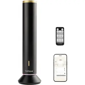 Waterless Essential Oil Diffuser – Smart App & Remote Control, 4000 Sq Ft Coverage, Quiet Aroma Diffuser for Large Room Home Hotel Office, Up to 20H Runtime, 360° Light & Time