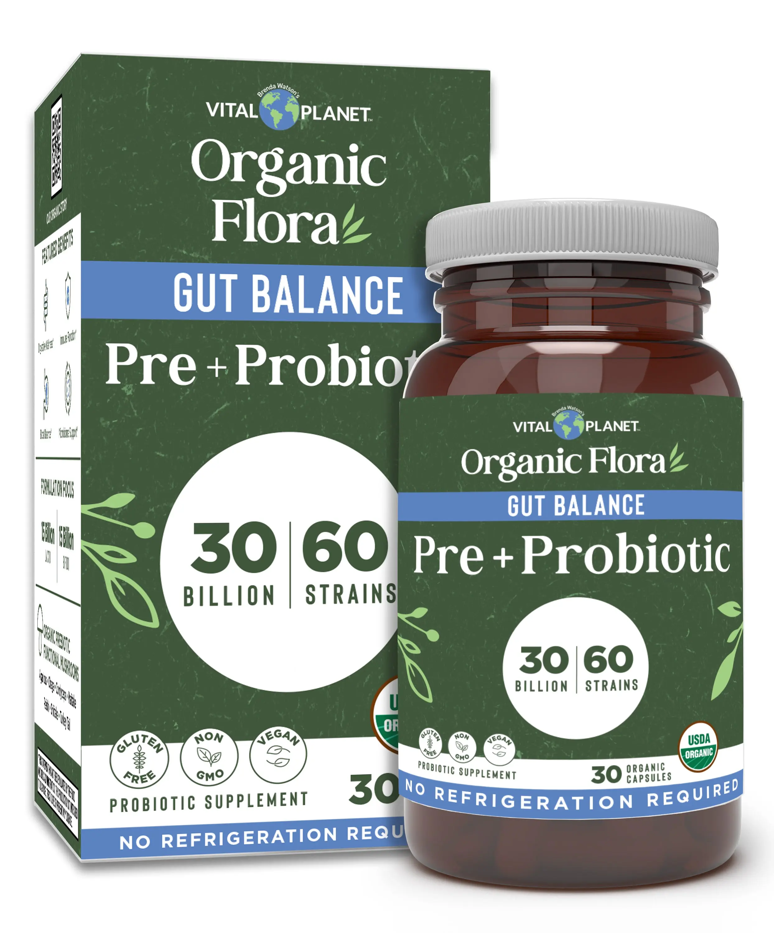 Organic Flora Gut Balance Probiotic Supplement