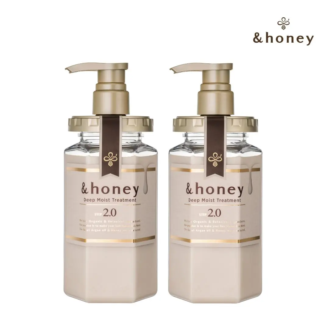 &honey Deep Moist Treatment 2.0 × 2 Honey-Infused Hydration Set for Dry & Damaged Hair