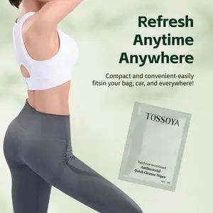 TOSSOYA Feminine Wipes for Sensitive Skin, 10 Count - Herbal, 99% Germ-Killing, pH Balanced, Odor Control | Women's Intimate Hygiene