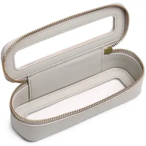 Clear Makeup Bag Portable Brush Bag transparent Travel Cosmetic Case Clear Toiletry Makeup Bag with Zipper for Women