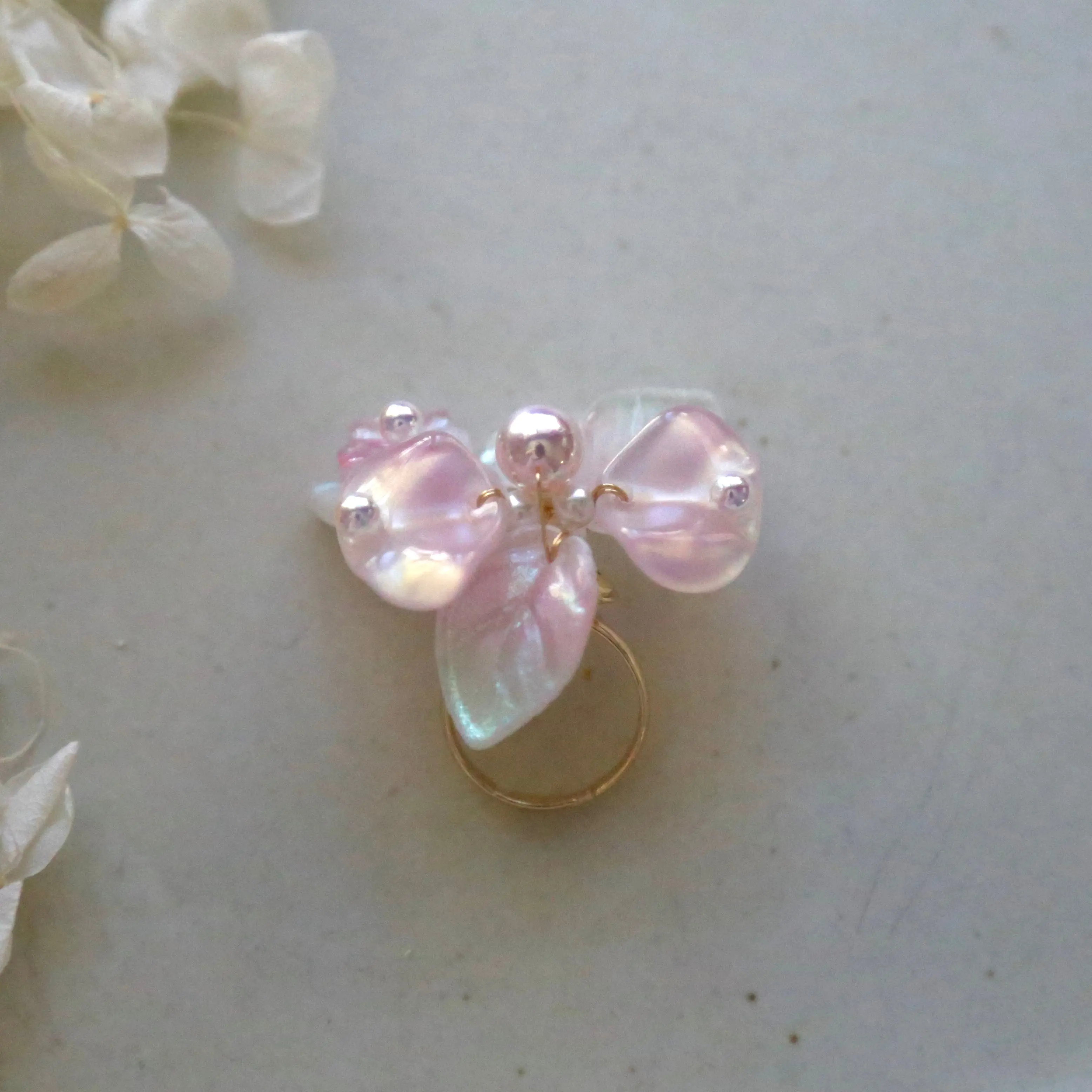 Iridescent Orchid Ring