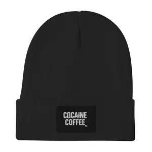 Cocaine Coffee Embroidered Beanie