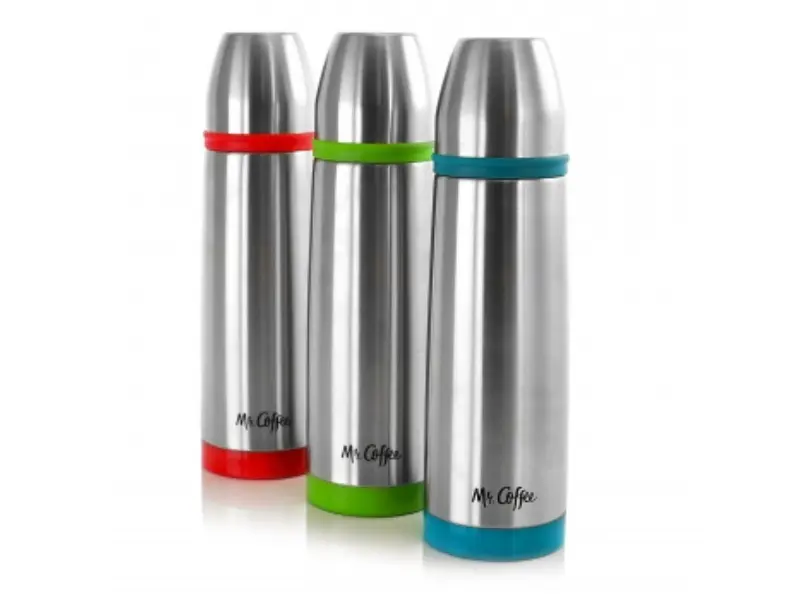 Mr. Coffee 107322.01 27 oz Altona Stainless Steel Thermal Travel Bottles, Assorted Color - 3 Piece