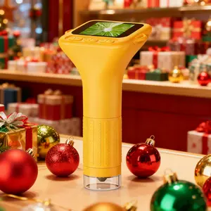 Children's Microscope, Portable Pocket Microscope for Travel, 2-Inch Screen - 200x Magnification, Mini Handheld Microscope, 3-Level Light Adjustment, Ideal for Christmas, Birthday Gifts, Exquisitely Packaged, Perfect for Gifting