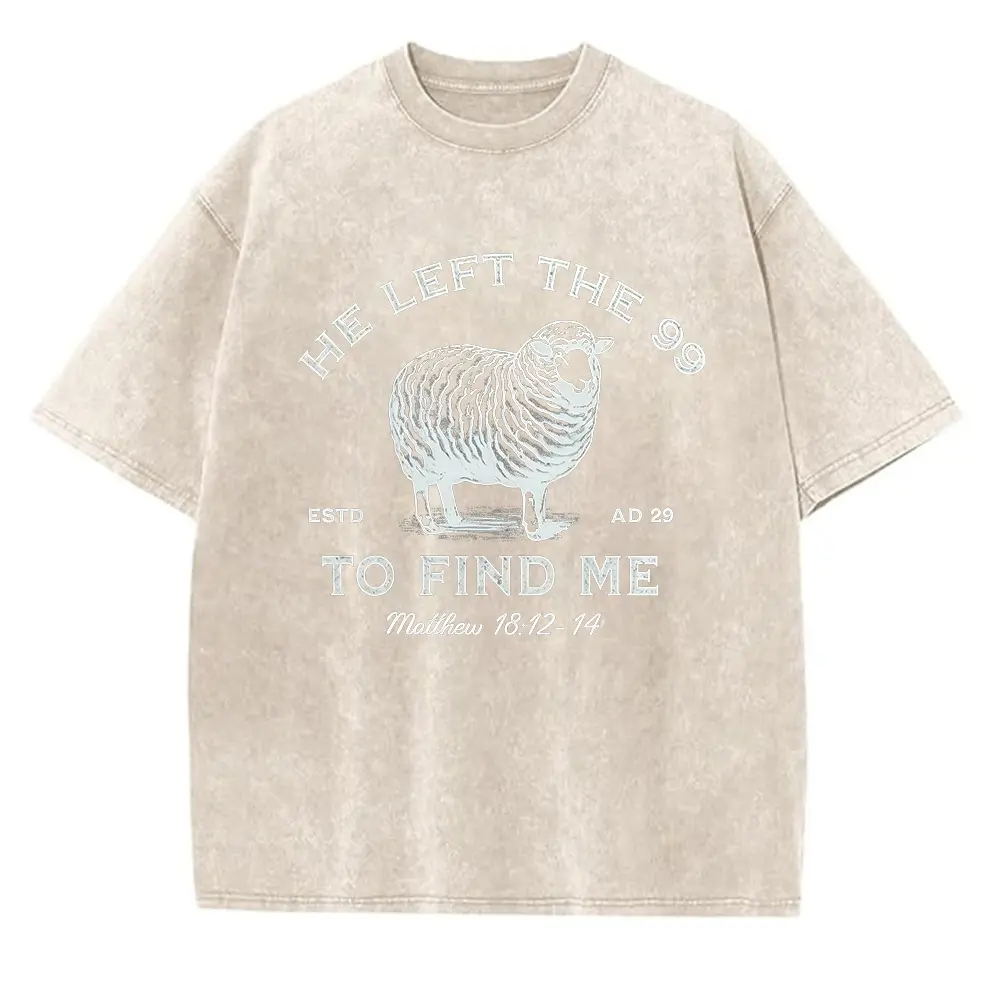 Washed T-shirt-Apricot