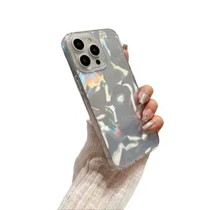 Feather Yarn & Wave Texture Phone Case| 3 Styles for iPhone glitter glam