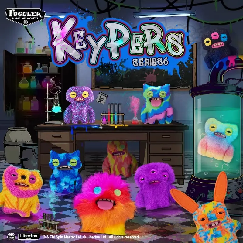 Fuggler  Keypers series Blind box plush pendant, ugly-cute and funny doll keychain for hanging on bags