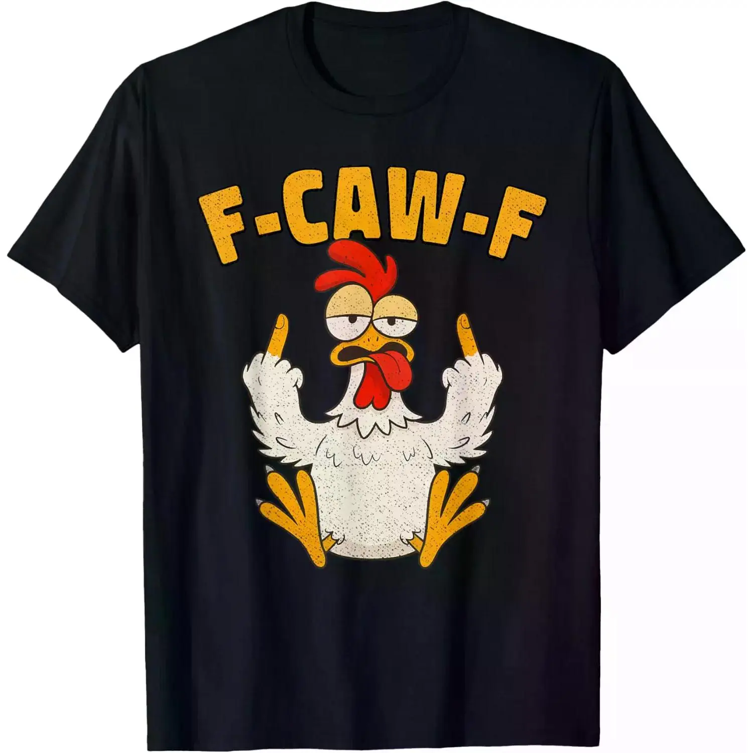 Men's Casual Rooster Print Graphic T-Shirt - Regular Fit Shortsleeve Round Neck Funny Cartoon Fashion Top, Tops, Menswear