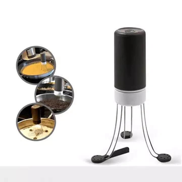 3-Prong Stainless Steel Whisk, USB Rechargeable Automatic Stir Stick with Adjustable Base & Turbo Speeds, Mini Heavy Cream Mixer for Cake Baking, Home Kitchen & Dorm Rooms Egg Utensil