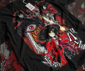 Ultimate Vampire Shirt, Vampire Anime Hellsing Shirt, Vintage Style, Graphic Tee, Streetwear for Fans