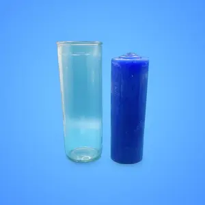 Pull out candle Blue