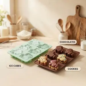 2026 New Style 2pcs Fashion Creative Horse-shaped Ice Cube Containers with Multi-functional Silicone Ice Cube Mold and Chocolate Mold for Cake Making - Kitchen Utensils Ice Cube Tray