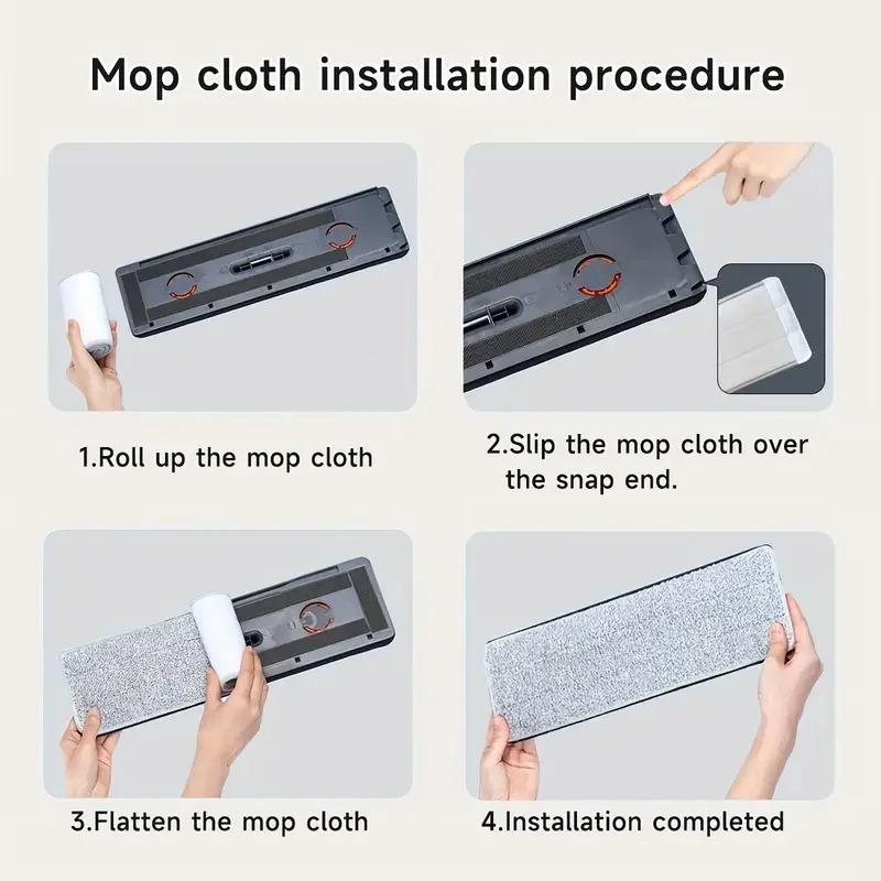 The Mop with Bucket Is a Household Cleaning Tool That Can Be Easily Cleaned Without the Need for Hand Washing