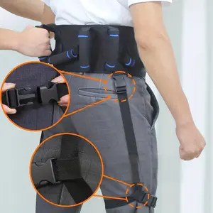 Upgraded Patient Gait Belt with 7 Rubber Handles - Mobility Aid for Elderly & Seniors, Adjustable Transfer Assistance Belt for Caregivers, Durable Polyester Blend, Easy to Clean, Mobility Aid | Easy Clean Belt | Polyester Blend Belt