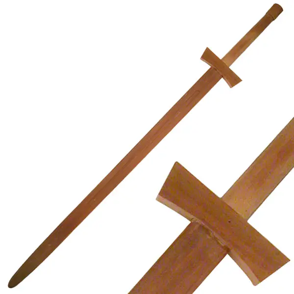 MasterUSA Wooden Training Sword - 48-inches Natural Hardwood Construction, Safe Martial Arts Training Equipment for Safety, Skill Honing, Traditional Form in Controlled Environments, Essential Training Equipment