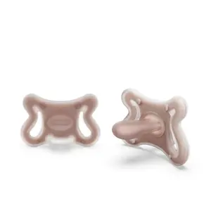 Silicone Baby Pacifier w/SX Pro Physiological Pacifier Nipple (0-6M), 2Pk, Deep