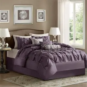 Madison Park MP10-254 Madison Park Laurel Comforter Set, Purple - Queen