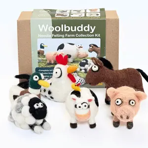 Needle Felting Farm Collection Kit for Beginners | Woolbuddy